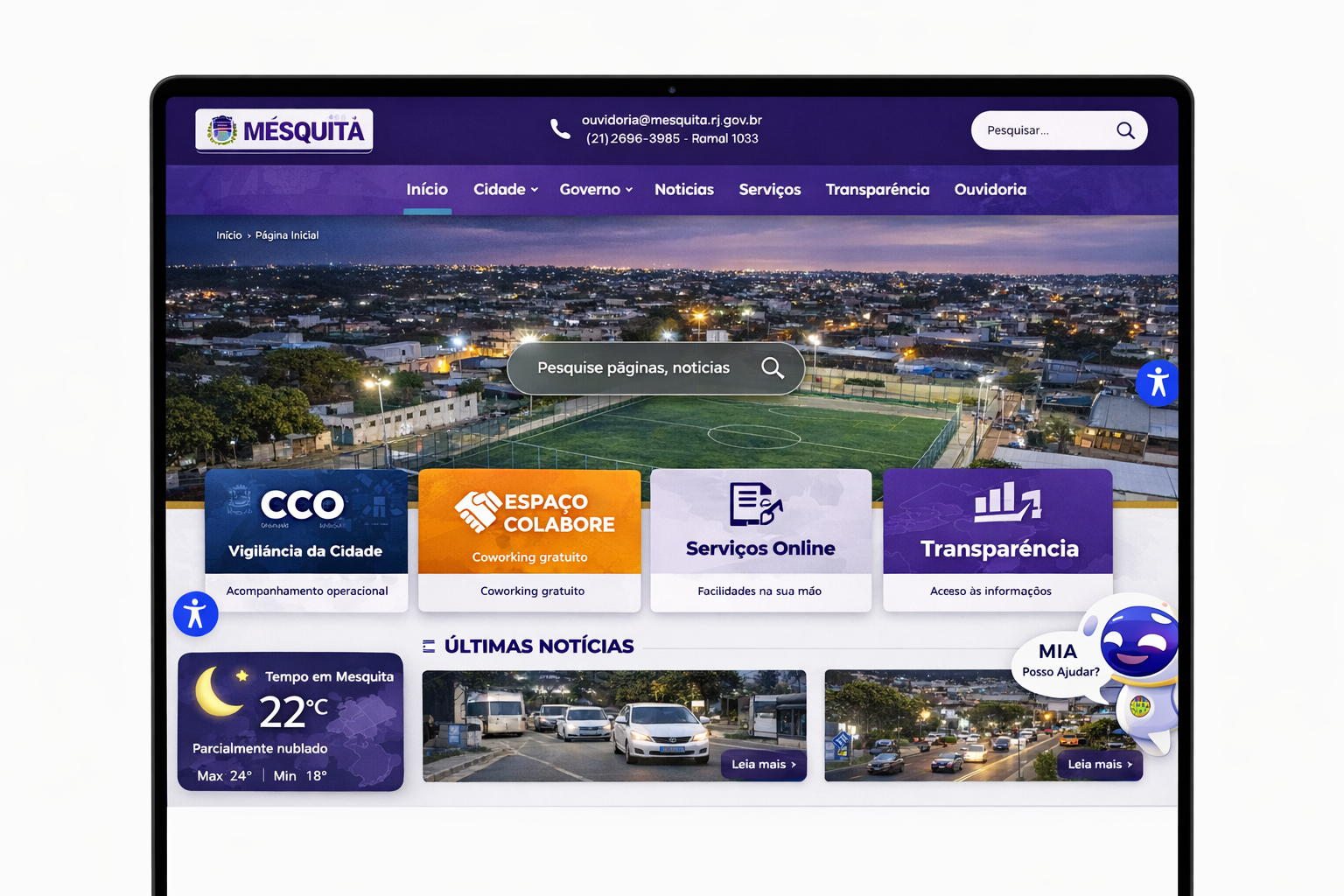 Site Oficial — Prefeitura de Mesquita